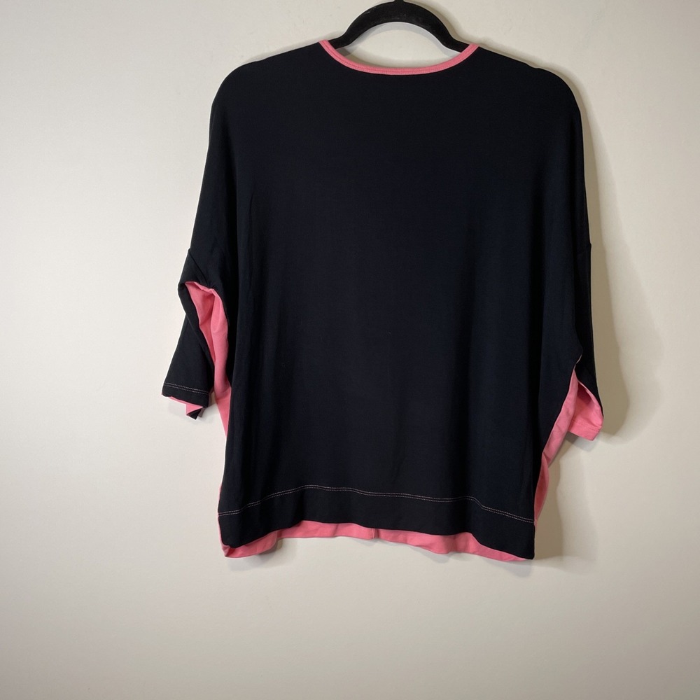 Lauren Ralph Lauren Women's M Red Solid Knit Crew Neck Logo Long Sleeve‎ T-Shirt - Picture 5 of 10